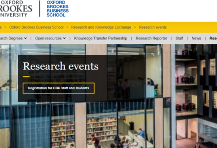 Oxford Brookes Business School Doctoral Research Conference, 20th June 2023