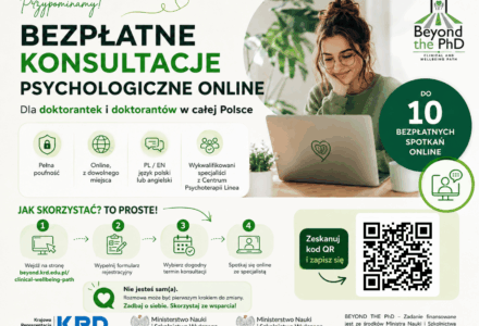 Bezpłatne konsultacje wspierające zdrowie psychiczne Doktorantów