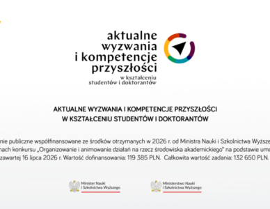 Aktualne wyzwania i kompetencje przyszłości w kształceniu studentów i doktorantów – zaproszenie na konferencję