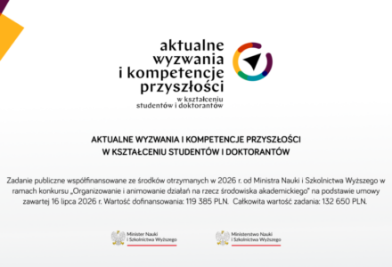 Aktualne wyzwania i kompetencje przyszłości w kształceniu studentów i doktorantów – zaproszenie na konferencję
