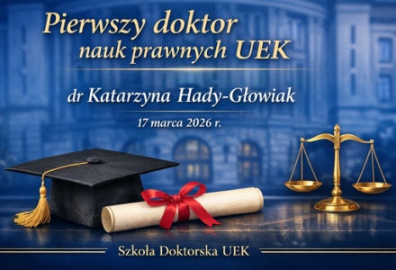 Pierwsze nadanie stopnia doktora w dyscyplinie nauki prawne na Uniwersytecie Ekonomicznym w Krakowie