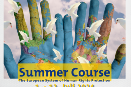 Summer Course „The European System of Human Rights Protection, 1 -12 July 2024