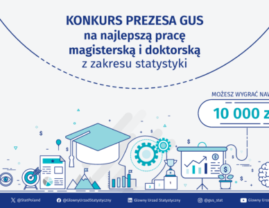 Konkurs Prezesa GUS na najlepszą pracę magisterską i doktorską z zakresu statystyki obronioną w 2024 roku