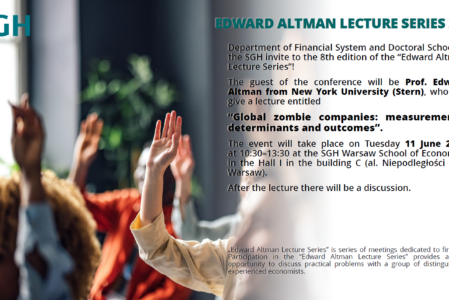 VIII EDYCJA EDWARD ALTMAN LECTURE SERIES – 11.06.2024